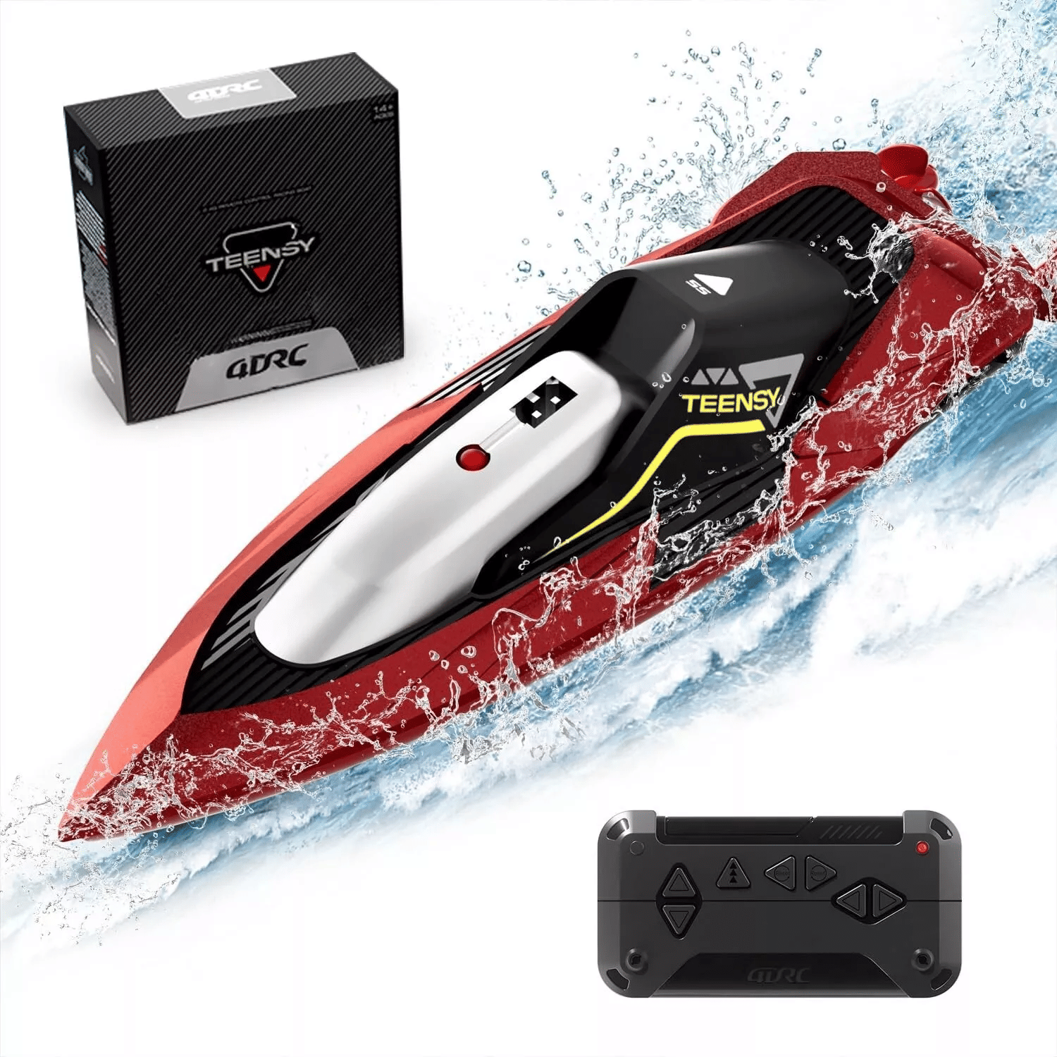 4DRC S5 Fast RC Boat 2.4 GHz 20+ MPH Racing Boats for Pools and Lakes ...